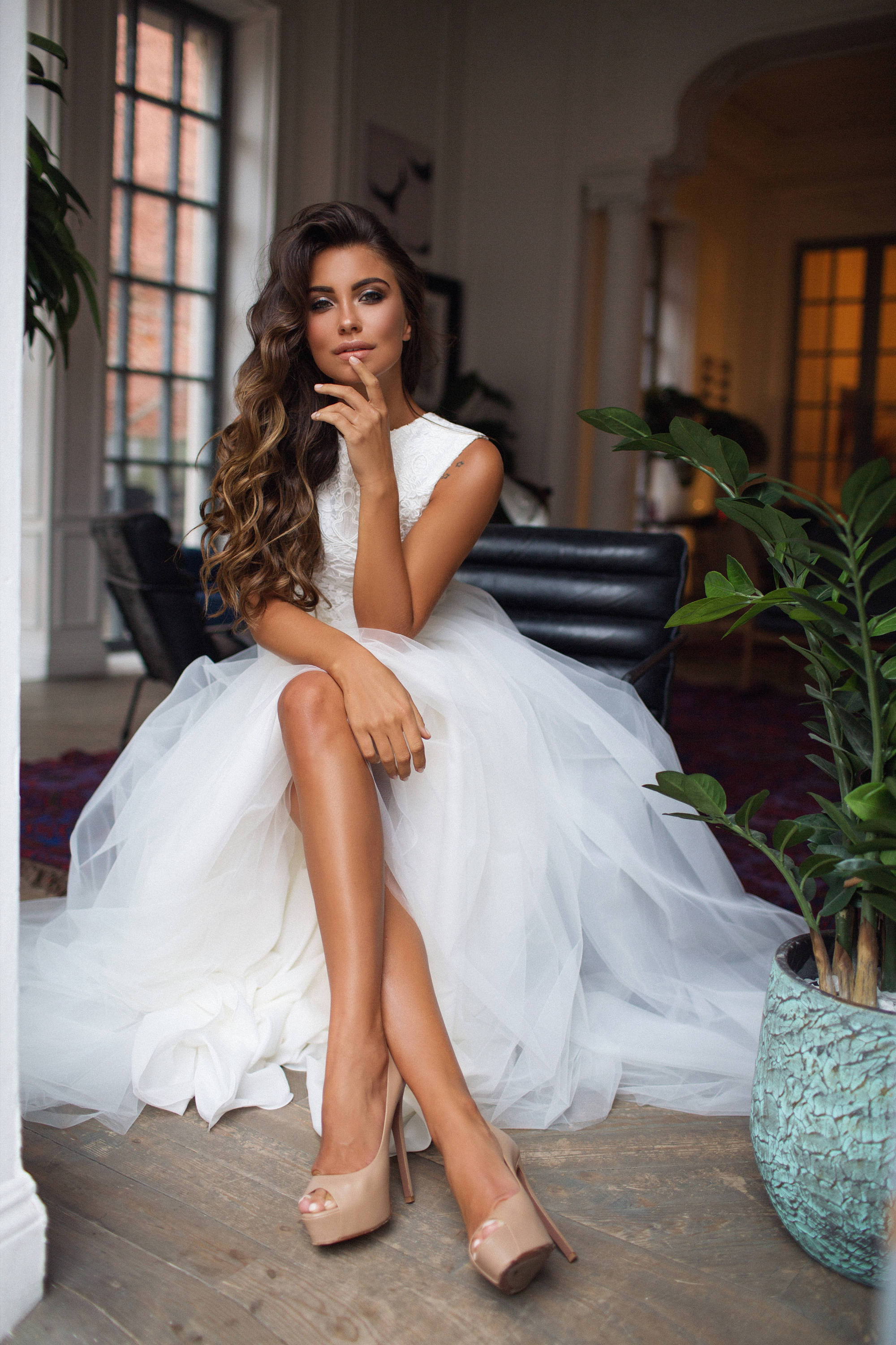 Bridal Separates Lace Crop Top | Summer Wedding Dress | Milabridal White / Just tulle skirt Bridal Separates Lace Crop Top | Summer Wedding Dress | Milabridal White / Just tulle skirt