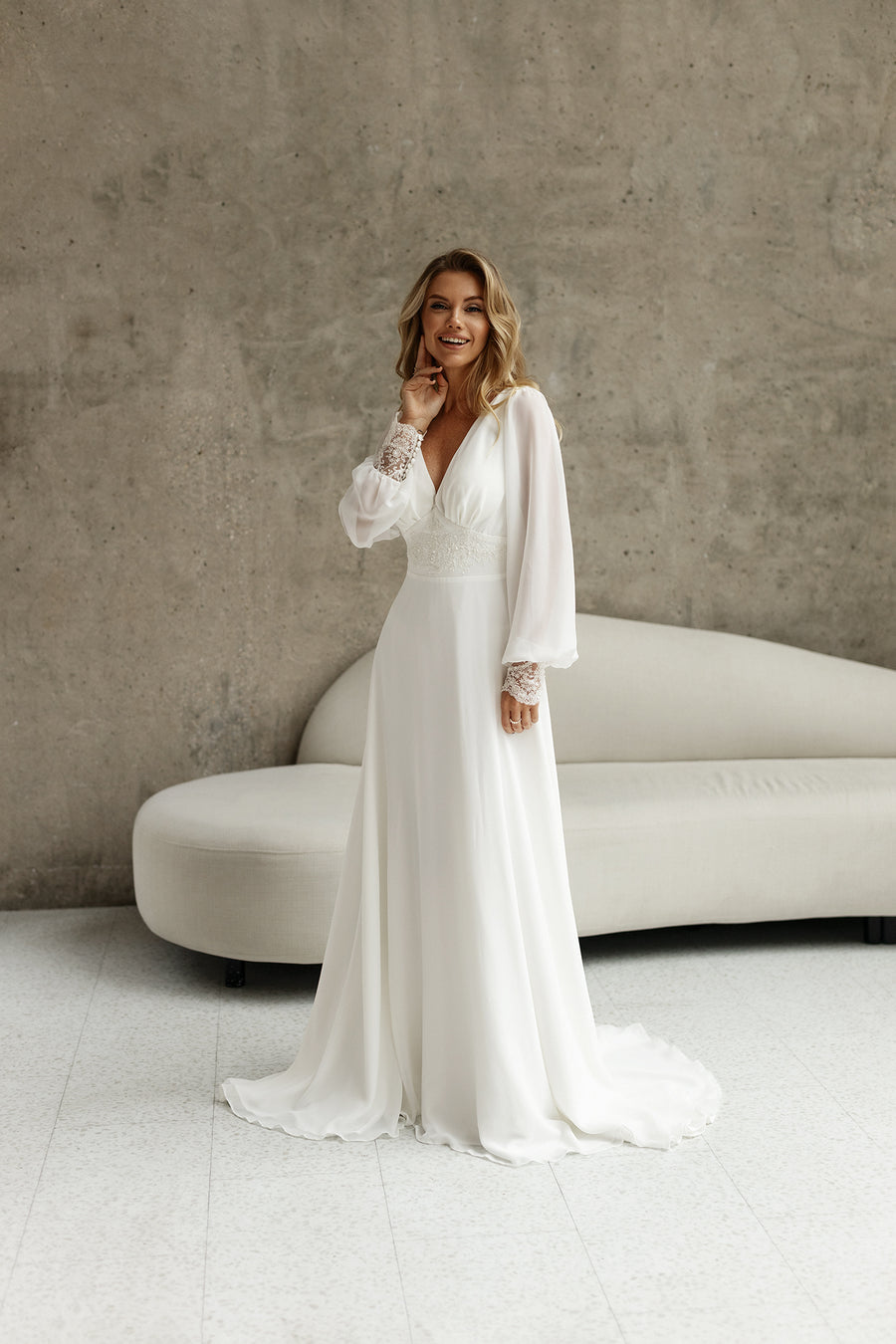 Boho Wedding Dress, Modern minimal Wedding dress Boho Wedding Dress, Modern minimal Wedding dress