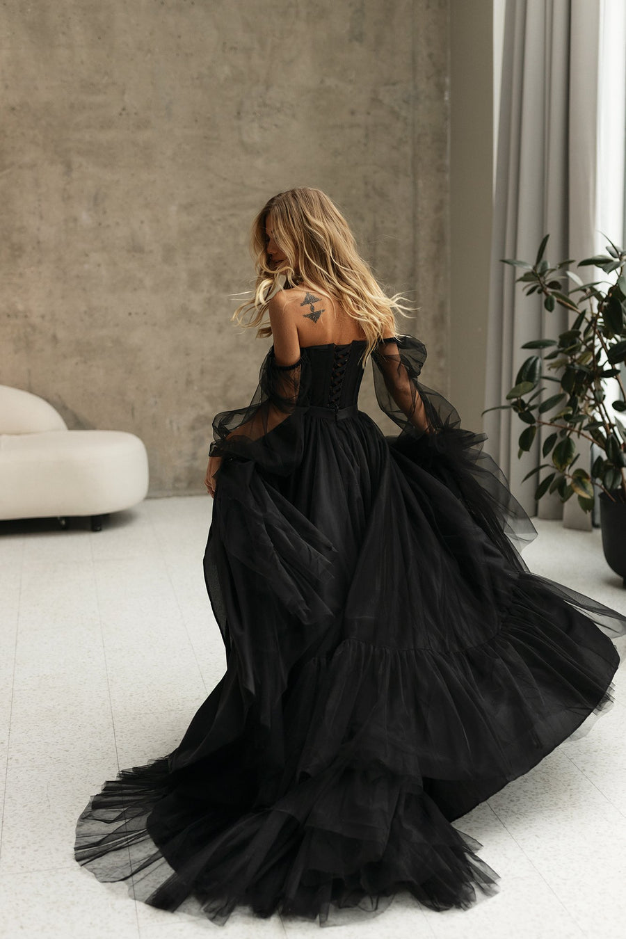 black wedding dresses denver NAOMI black wedding dress Milabridal