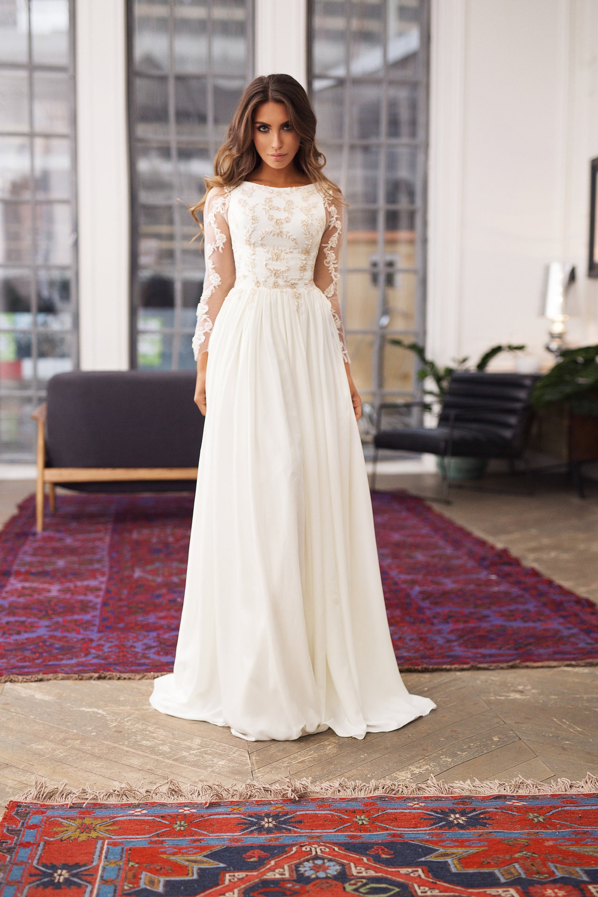 Modest Style Wedding Dresses | Long Sleeves Wedding Dress