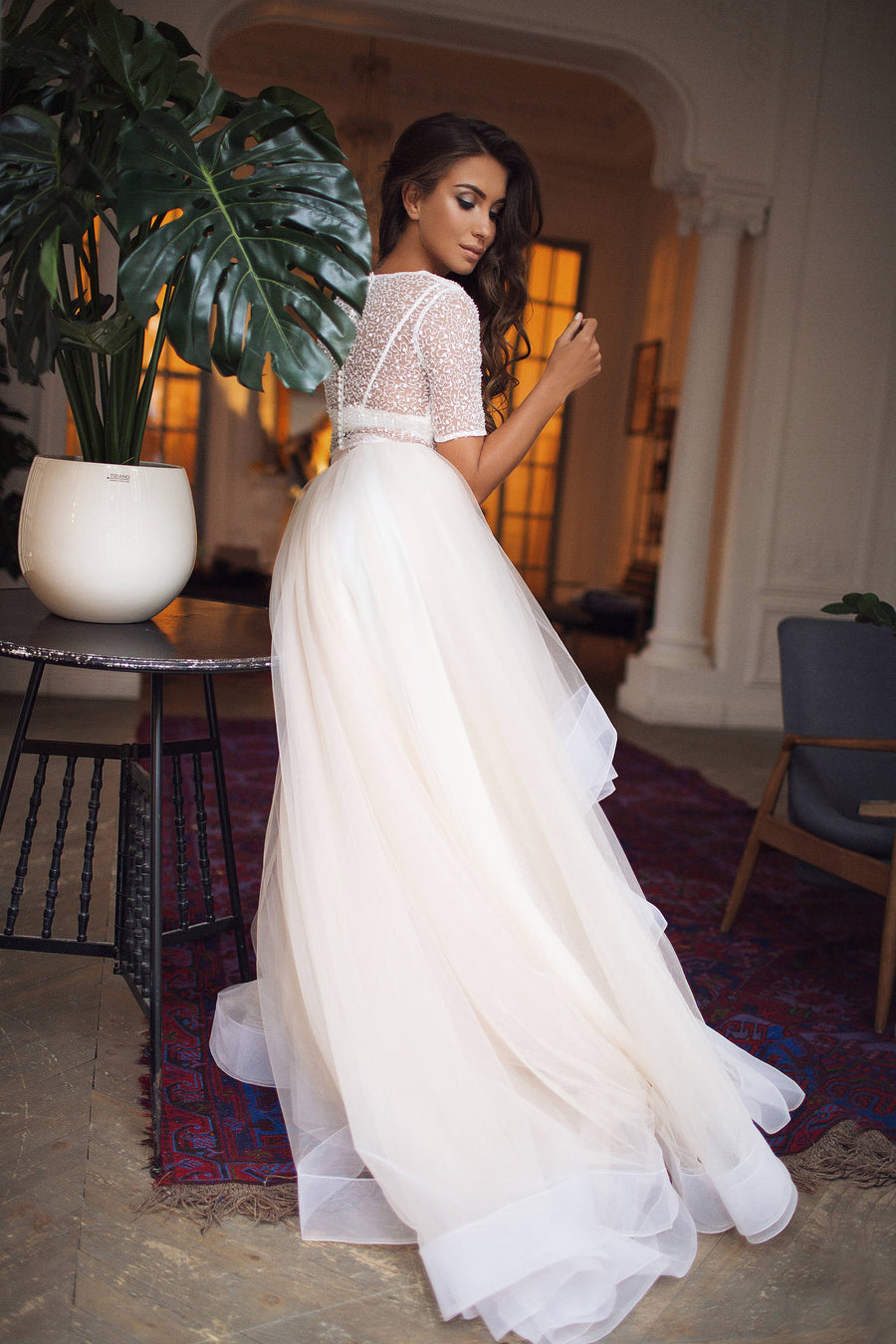 2 Piece Wedding Dresses | Bridal Separates Bridal Dresses | Milabridal Custom / Just top 2 Piece Wedding Dresses | Bridal Separates Bridal Dresses | Milabridal Custom / Just top