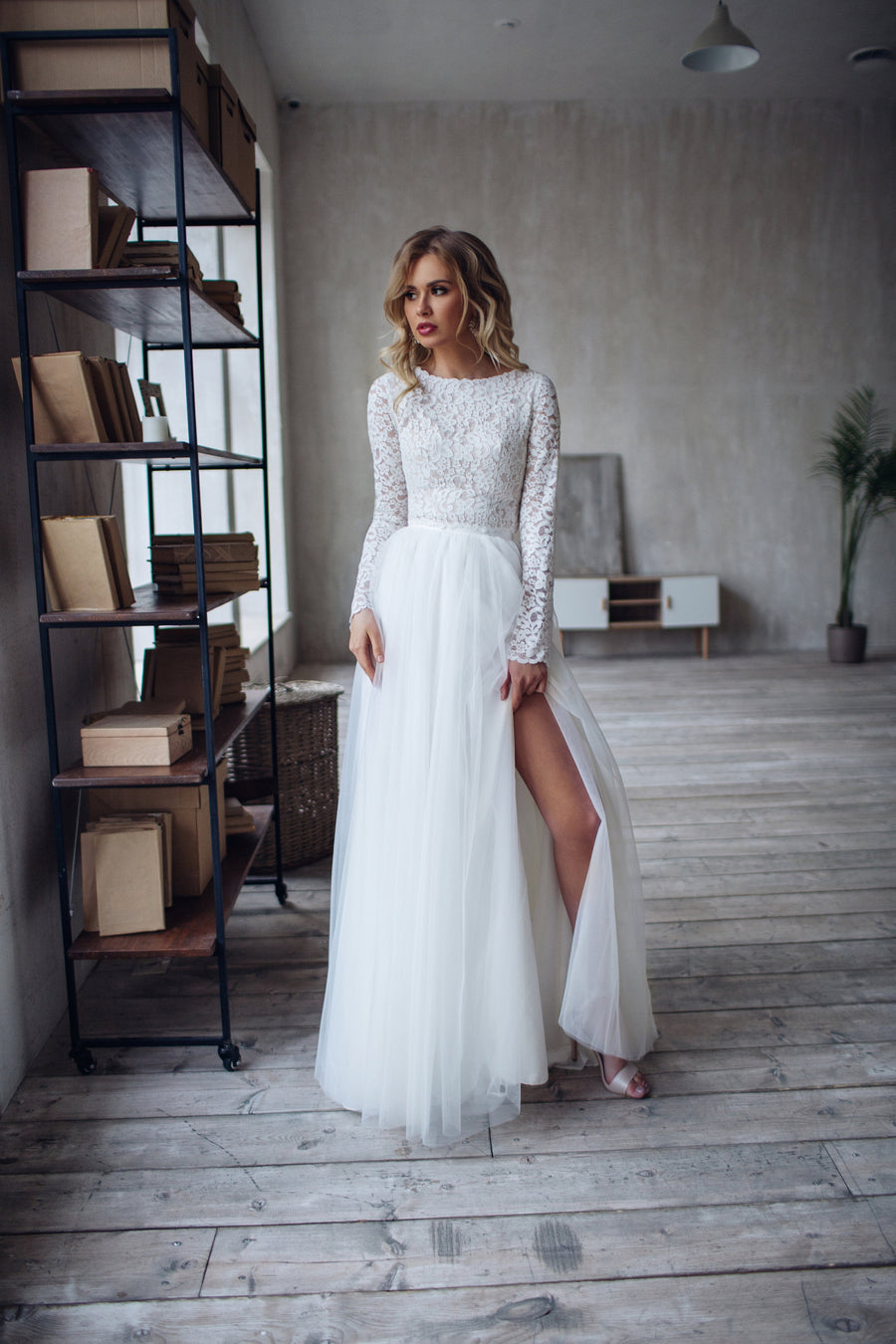 Bridal Lace Crop Top | Crop Top Wedding Dress | Milabridal