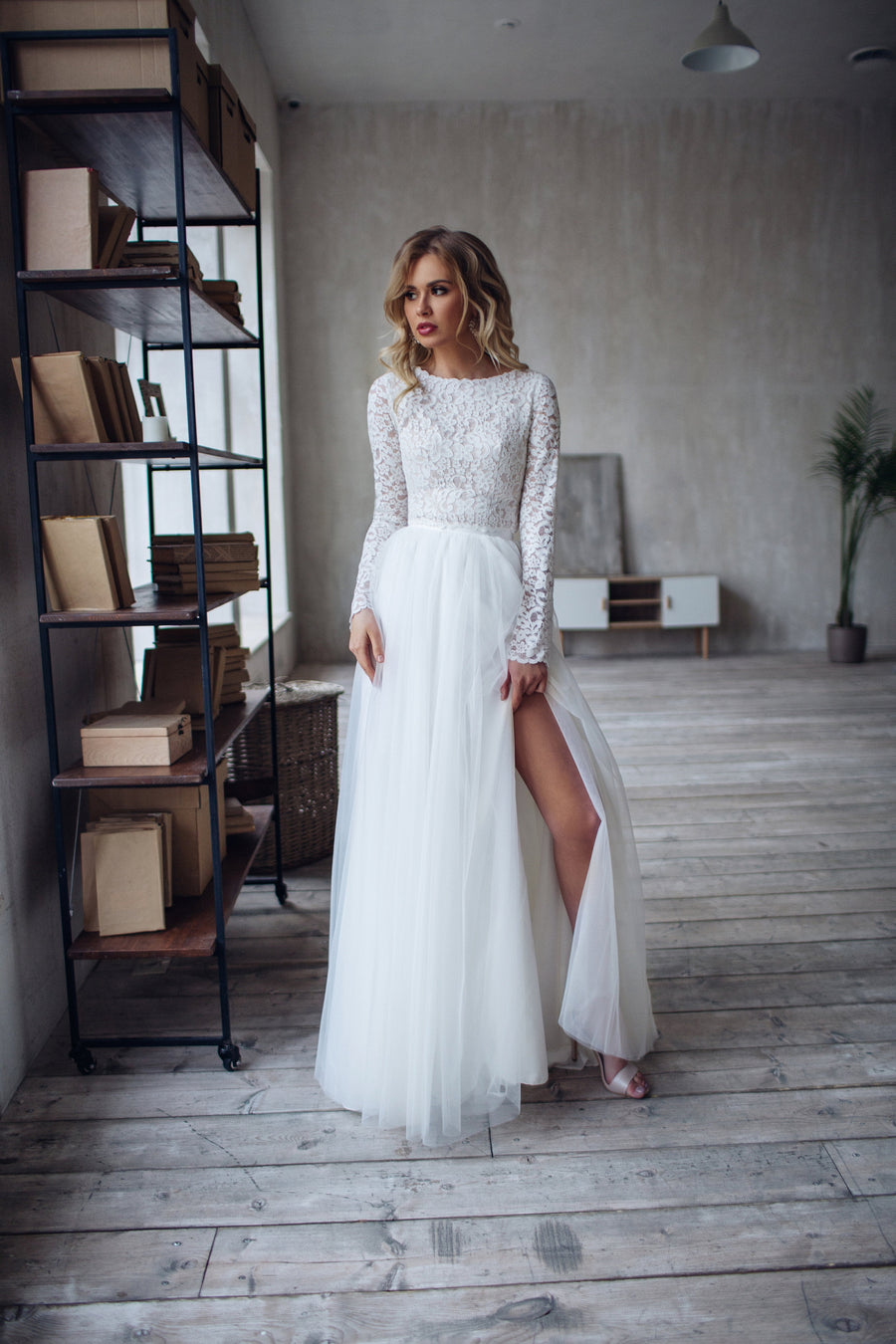Bridal Lace Crop Top Crop Top Wedding Dress Milabridal
